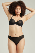 The Sheer Deco High Leg Brief Black – image 1
