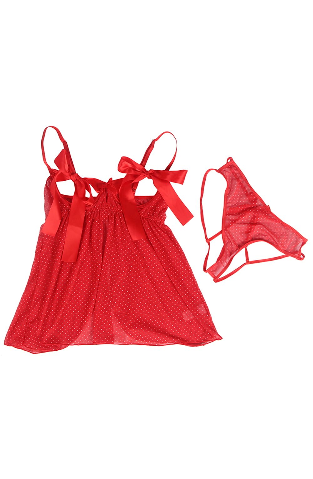 YesX YX841 Red Babydoll Set – image 16