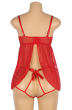 YesX YX841 Red Babydoll Set – image 8