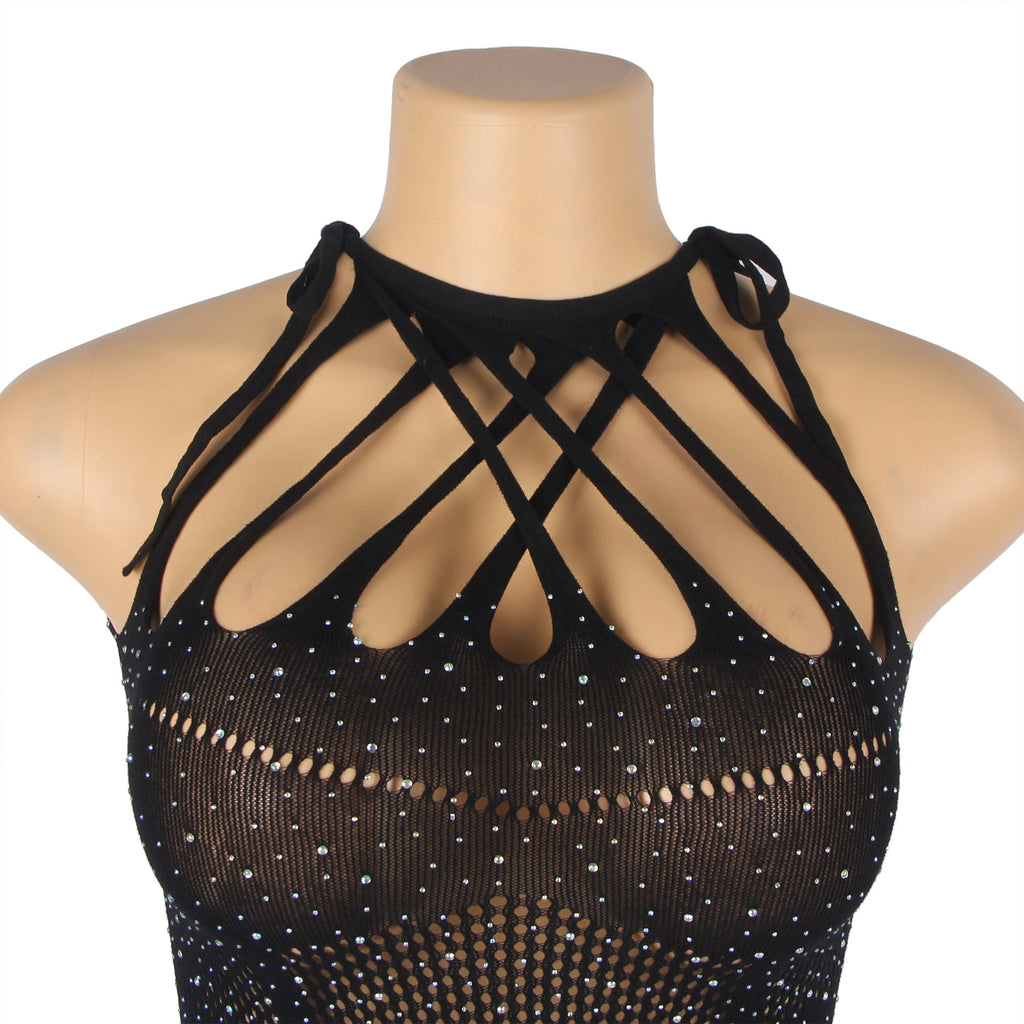YesX YX865 Sparkle Rhinestone Fishnet – image 7