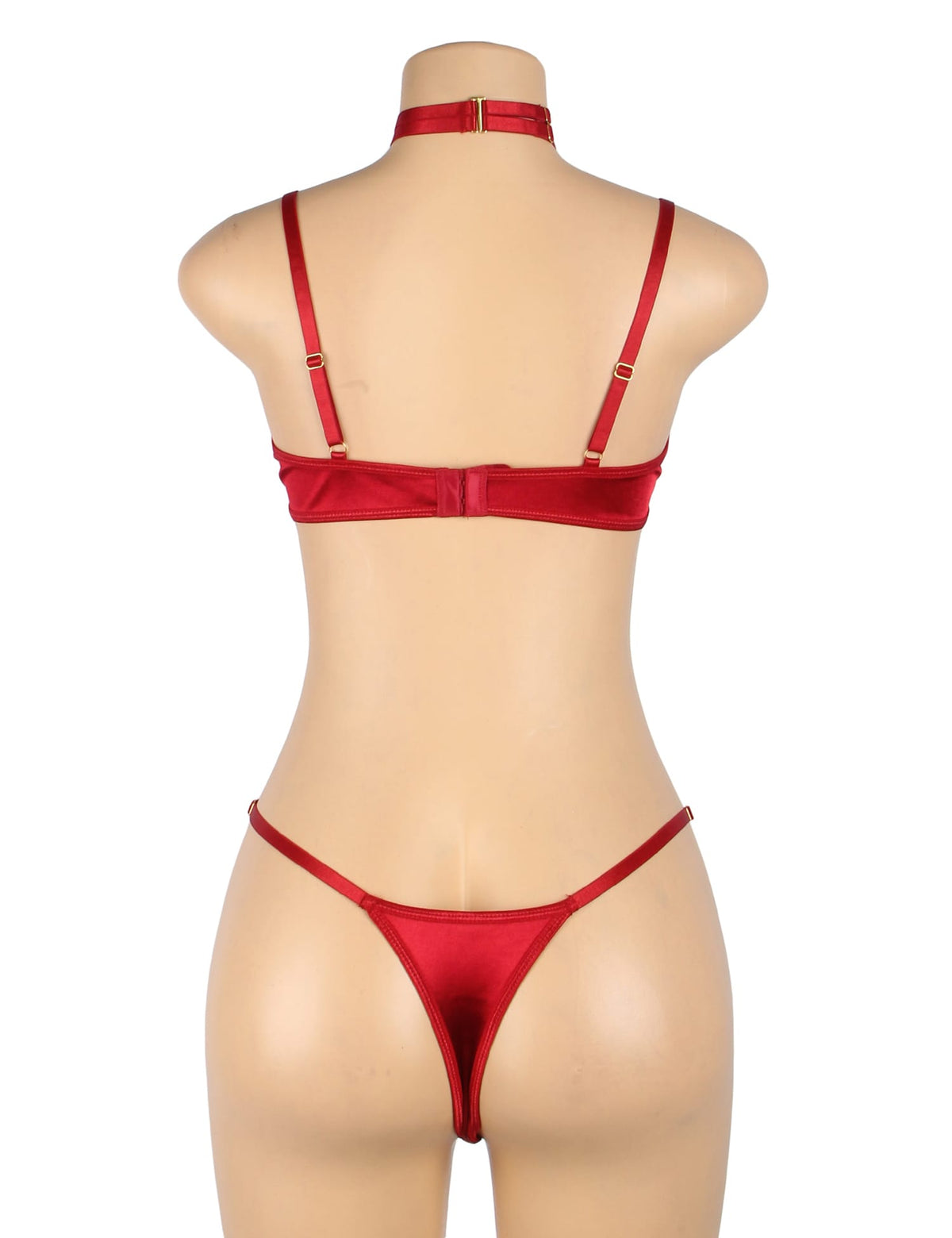 YesX YX872 Hollow Cut Halter Bra Set – image 11