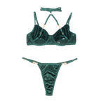 YesX YX873Q Hollow Cut Halter Bra Set – image 4