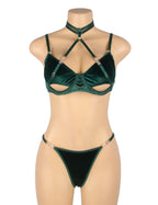 YesX YX873 Hollow Cut Halter Bra Set – image 5