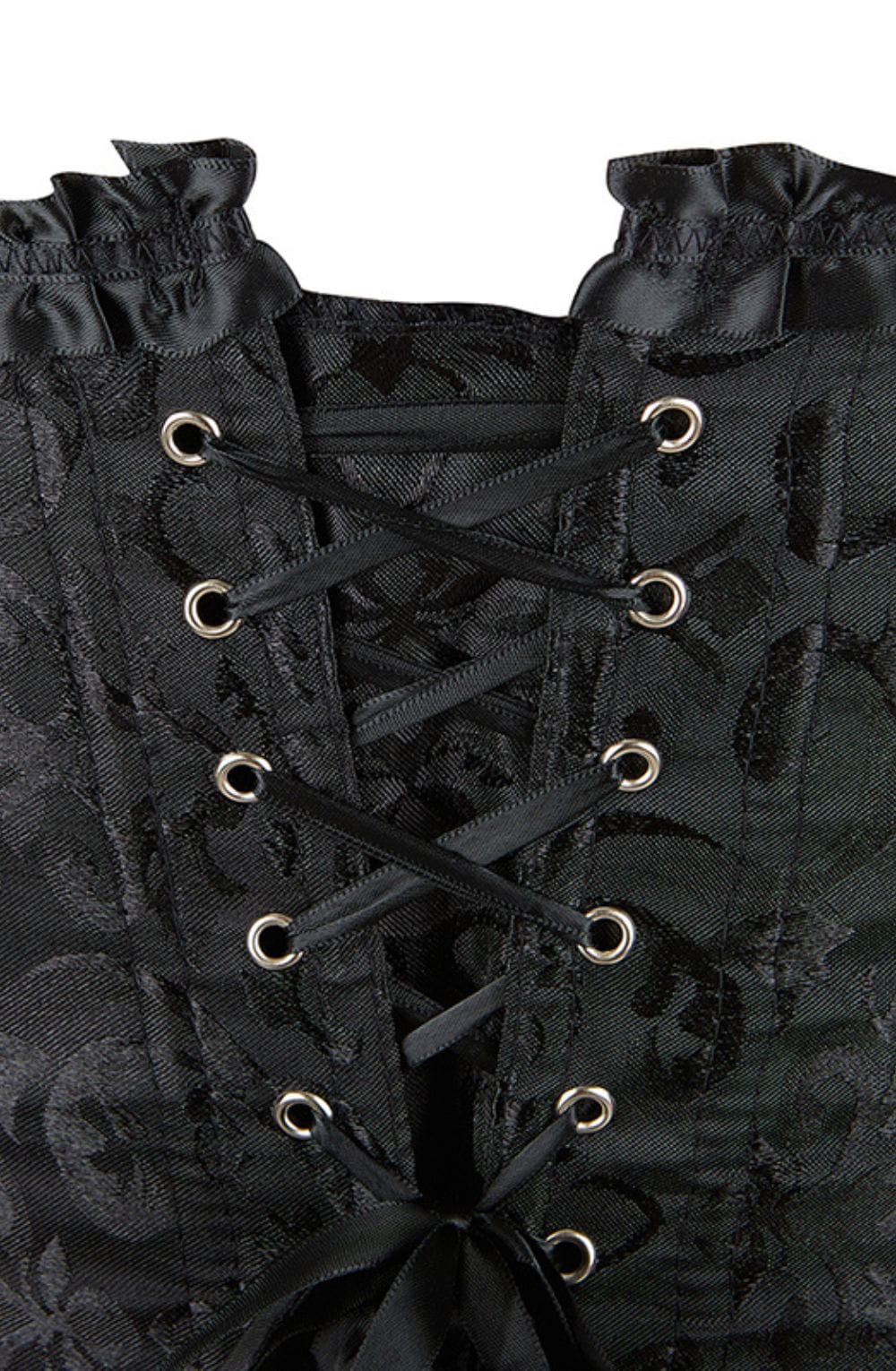 YesX YX886 Stunning Black Borcade Corset Up to 5XL – image 6