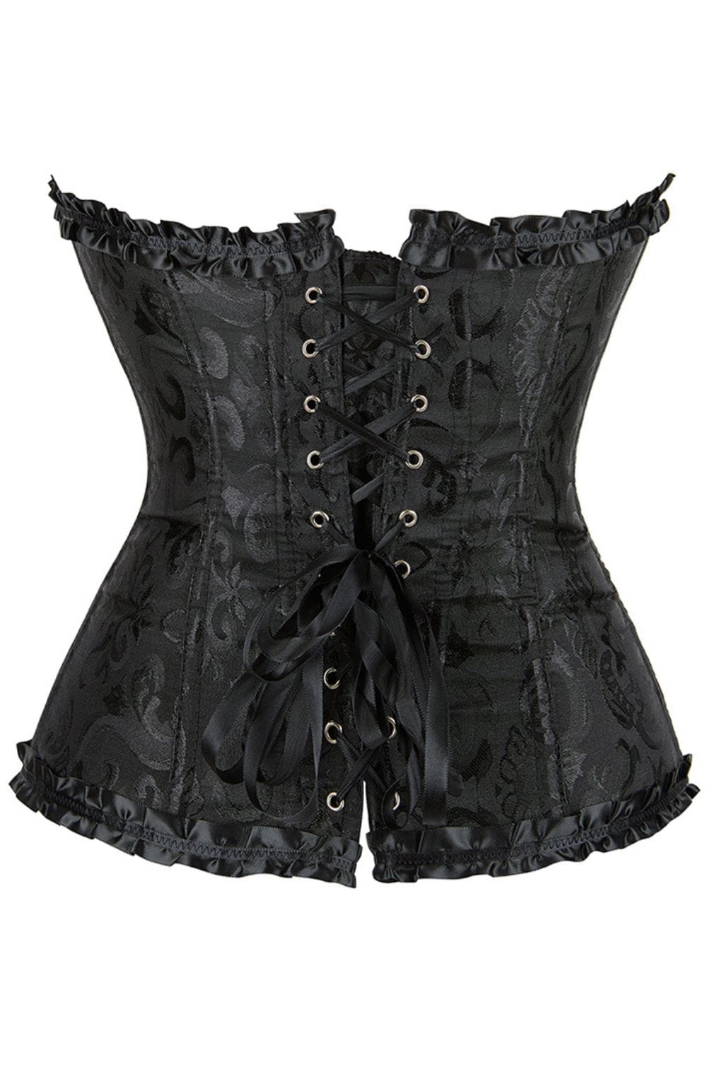 YesX YX886 Stunning Black Borcade Corset Up to 5XL – image 7