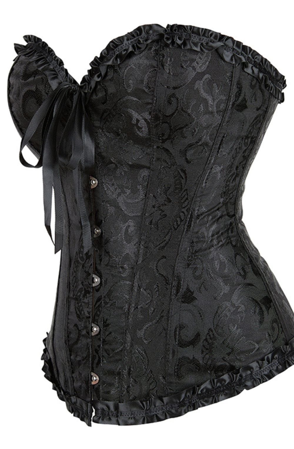 YesX YX886 Stunning Black Borcade Corset Up to 5XL – image 8