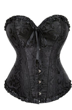 YesX YX886 Stunning Black Borcade Corset Up to 5XL – image 9