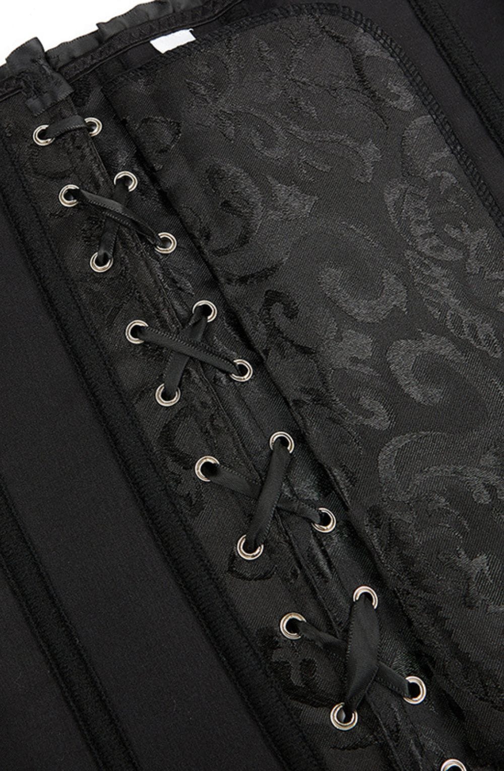 YesX YX886 Stunning Black Borcade Corset Up to 5XL – image 4