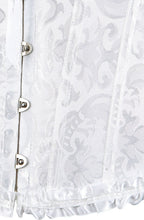 YesX YX887 Elegant White Brocade Corset up to 2XL – image 3