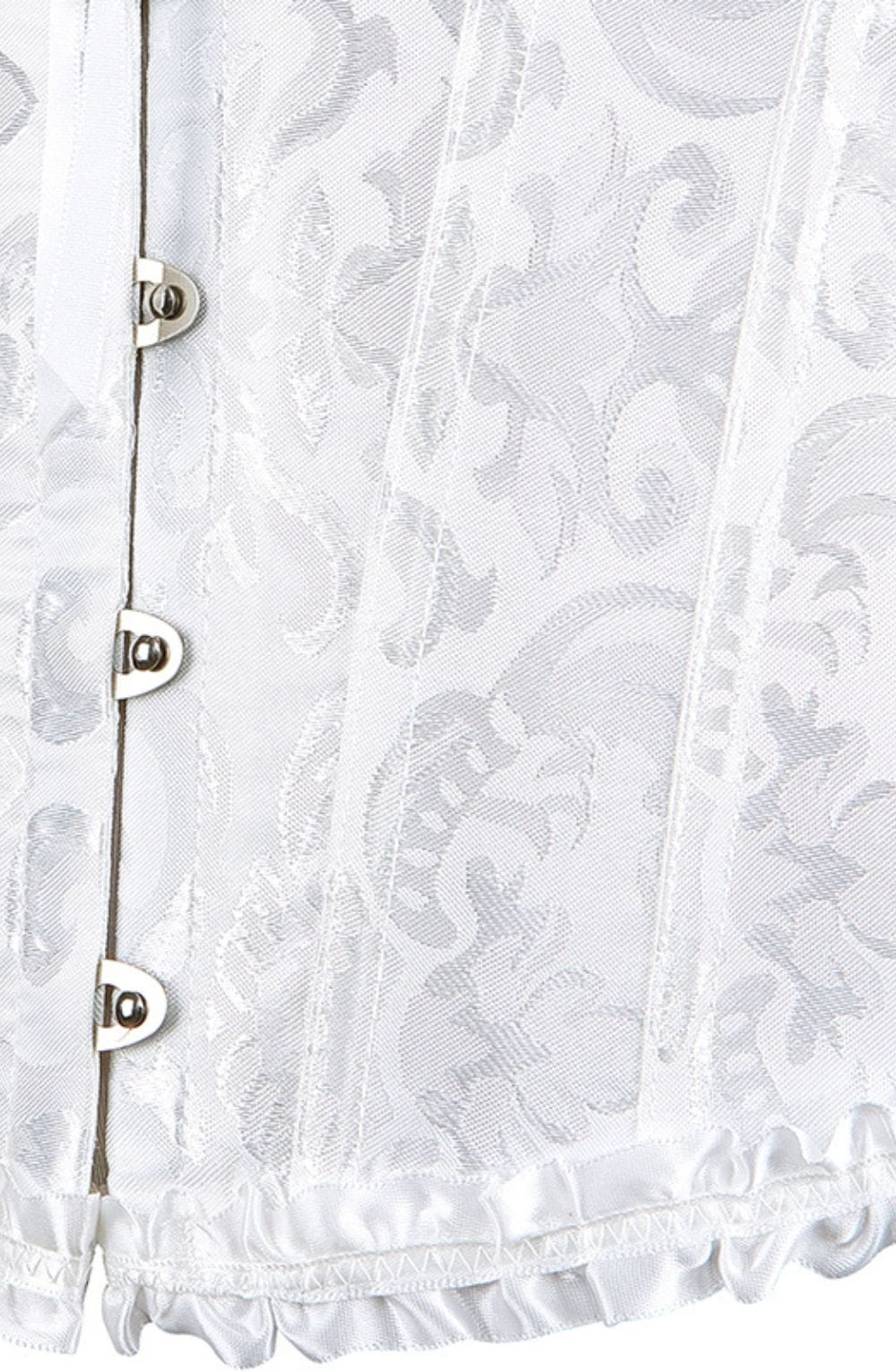 YesX YX887 Elegant White Brocade Corset up to 2XL – image 3