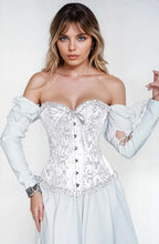 YesX YX887 Elegant White Brocade Corset up to 2XL – image 8