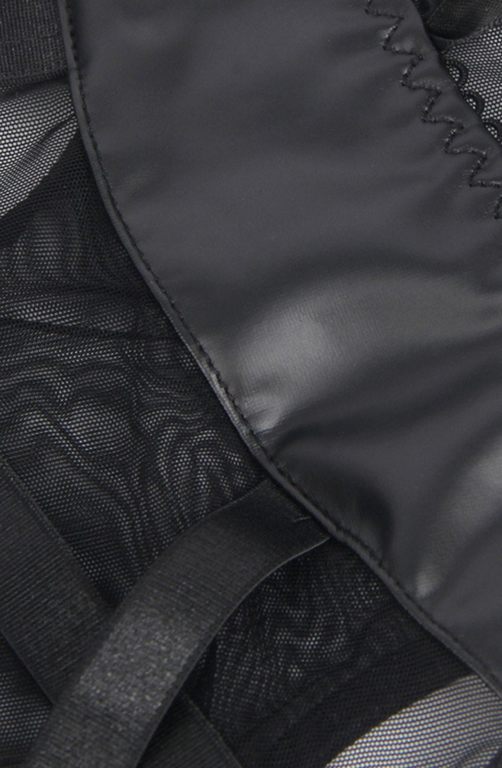 YesX YX890 Black Faux Leather Look & Mesh – image 7