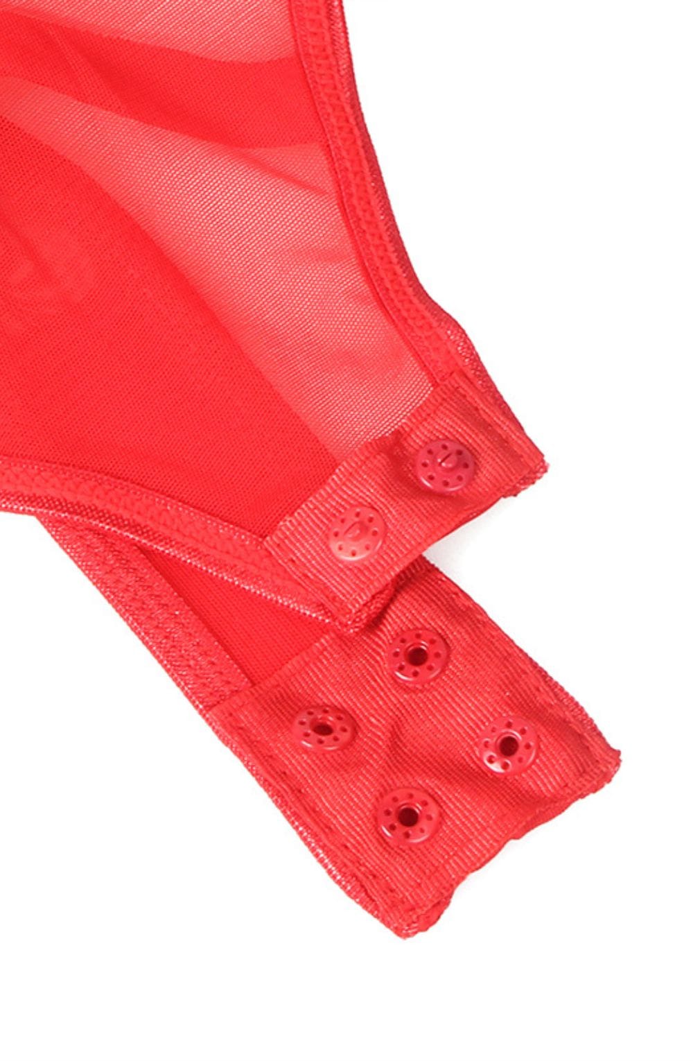 YesX YX891 Red Faux Leather Look & Mesh – image 5