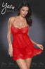YesX YX952 Red Babydoll Set – image 1