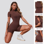 Lucifer - Sexy Zippered Short-jumpsuit UK