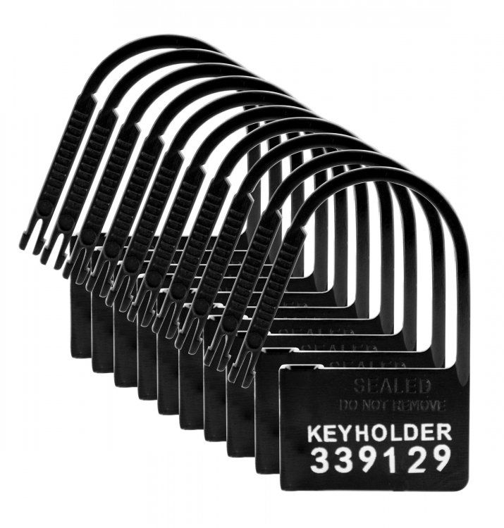 Master Series Keyholder 10 Pack Numbered Plastic Chastity Locks Main image