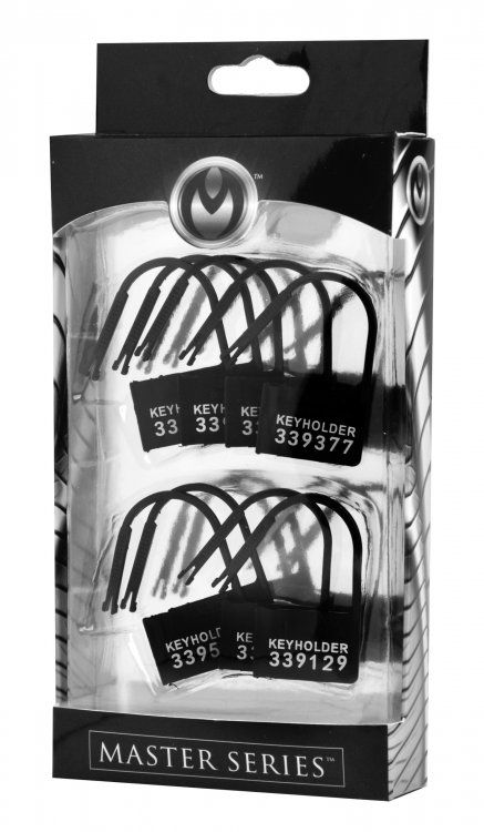 Master Series Keyholder 10 Pack Numbered Plastic Chastity Locks Secondary image
