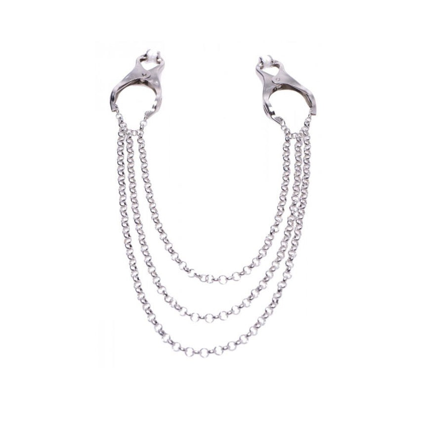 Master Series Affix Triple Chain Nipple Clamps