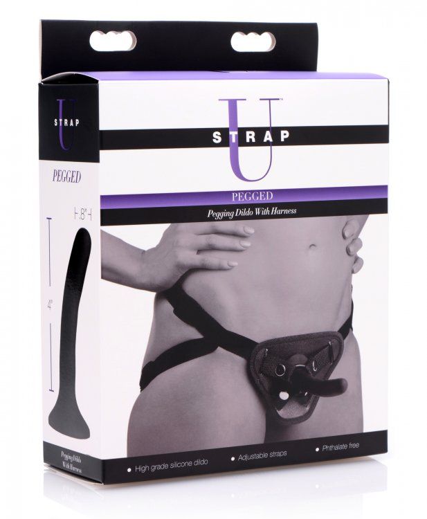 Pegged Pegging Dildo with Harness Secondary image