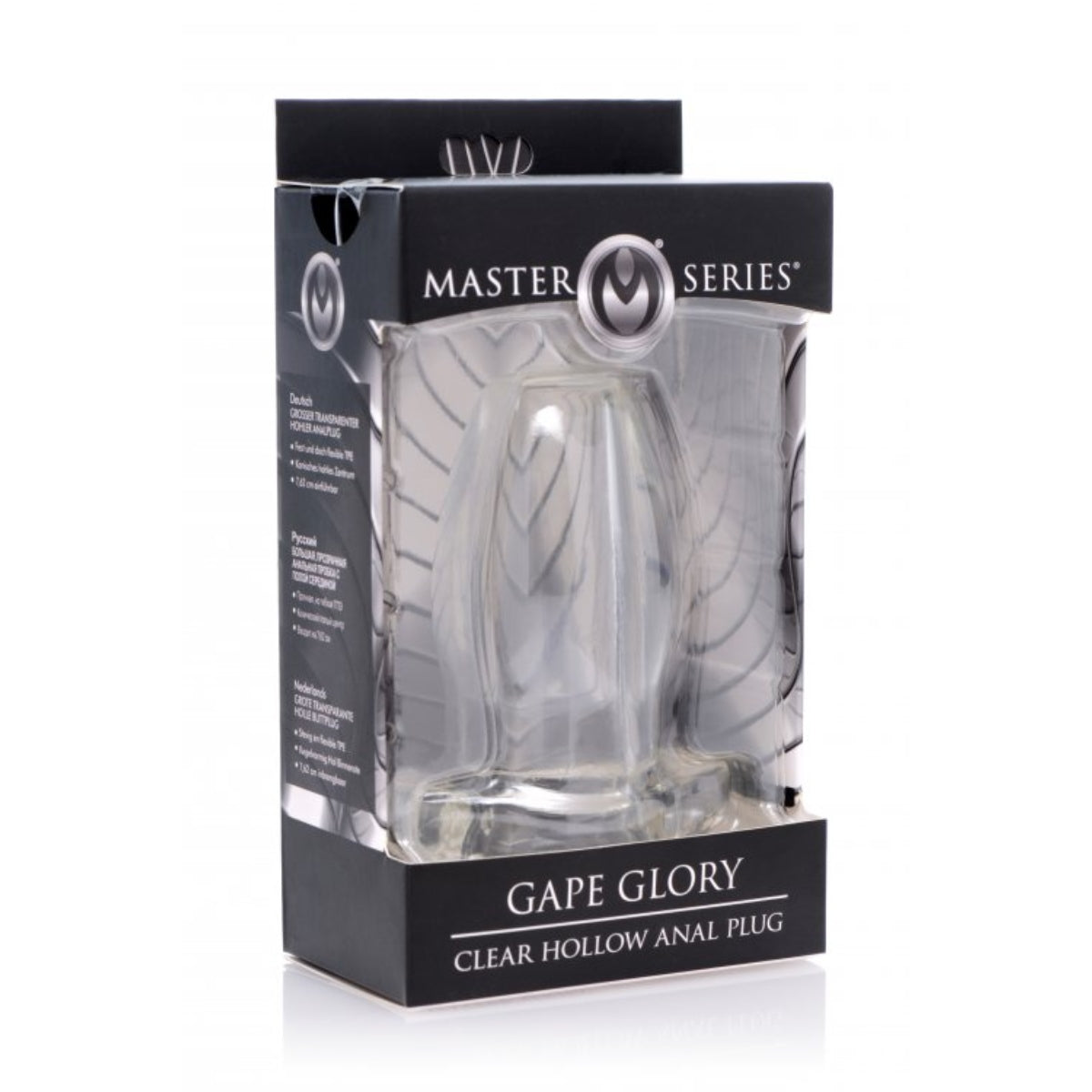 Master Series Gape Glory Clear Hollow Anal Plug Large Secondary image