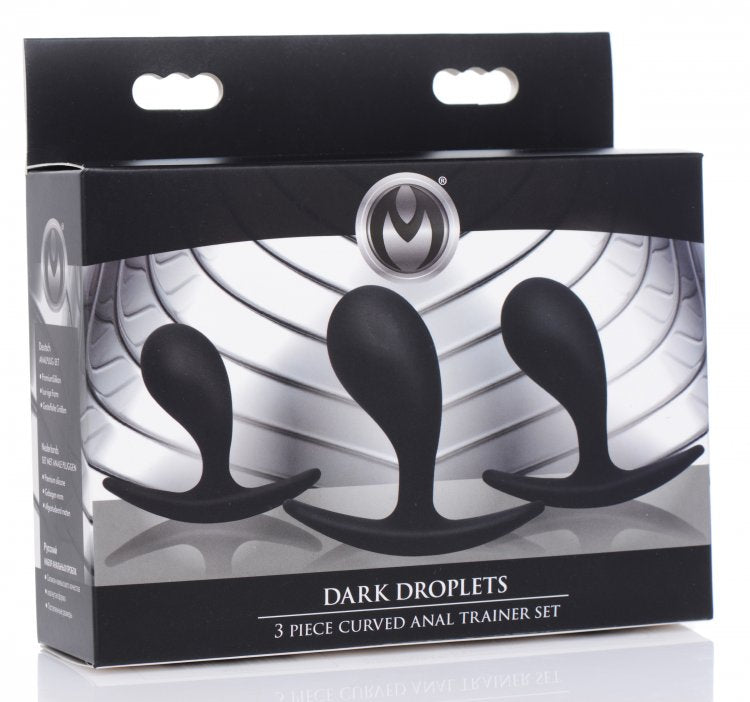 Master Series Dark Droplets 3 Piece Curved Anal Trainer Set Main image