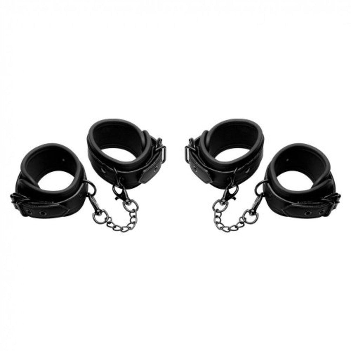 Master Series Kinky Comfort Wrist & Ankle Cuff Set Black Main image