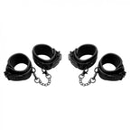 Master Series Kinky Comfort Wrist & Ankle Cuff Set Black
