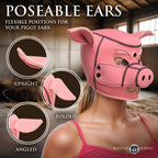 Swine Pig Neoprene Hood With Removeable Muzzle