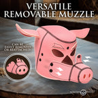 Swine Pig Neoprene Hood With Removeable Muzzle