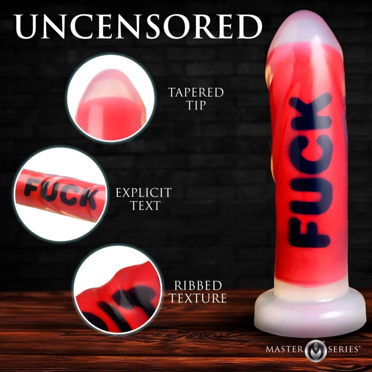 Master Series FUCK Silicone Dildo
