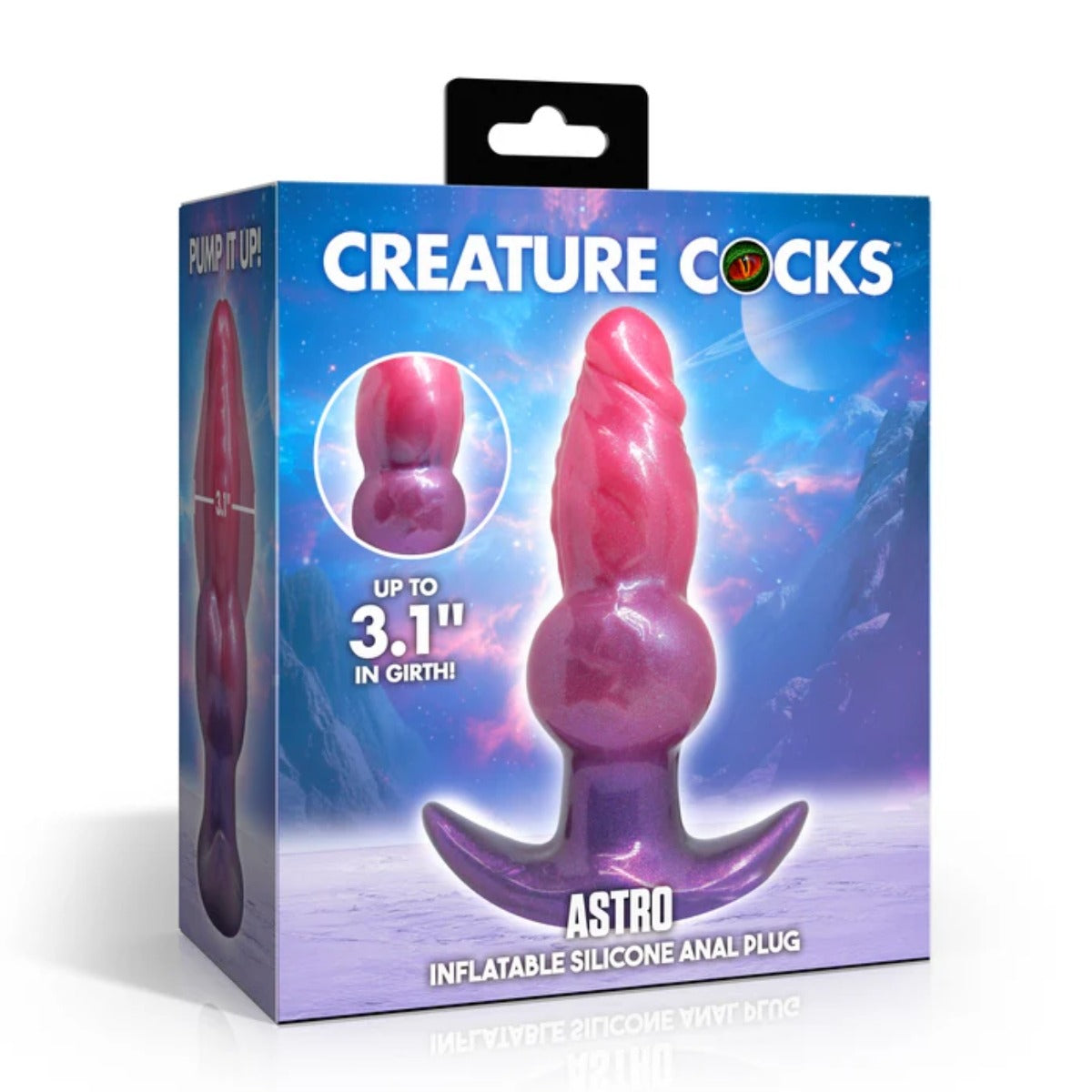 Astro Inflatable Silicone Anal Plug