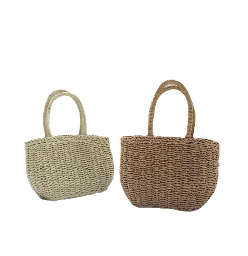 Elegant Handmade Woven Straw Tote Bag – Summer Beach & Casual Style UK
