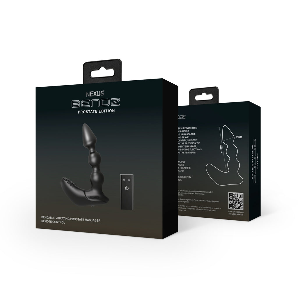Bendz Remote Control Bendable Prostate Vibrating Massager Black