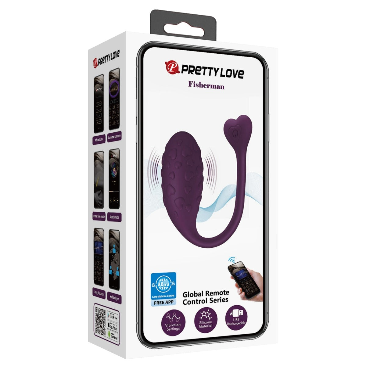 Pretty Love Fisherman Vibrating Egg Purple Secondary image