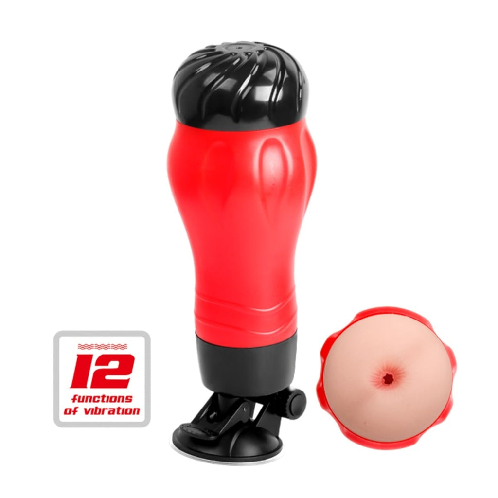 Crazy Bull Flora Suction Base Male Masturbator Vibrating Butt