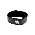 Bound to Please Furry Collar with Leash Black