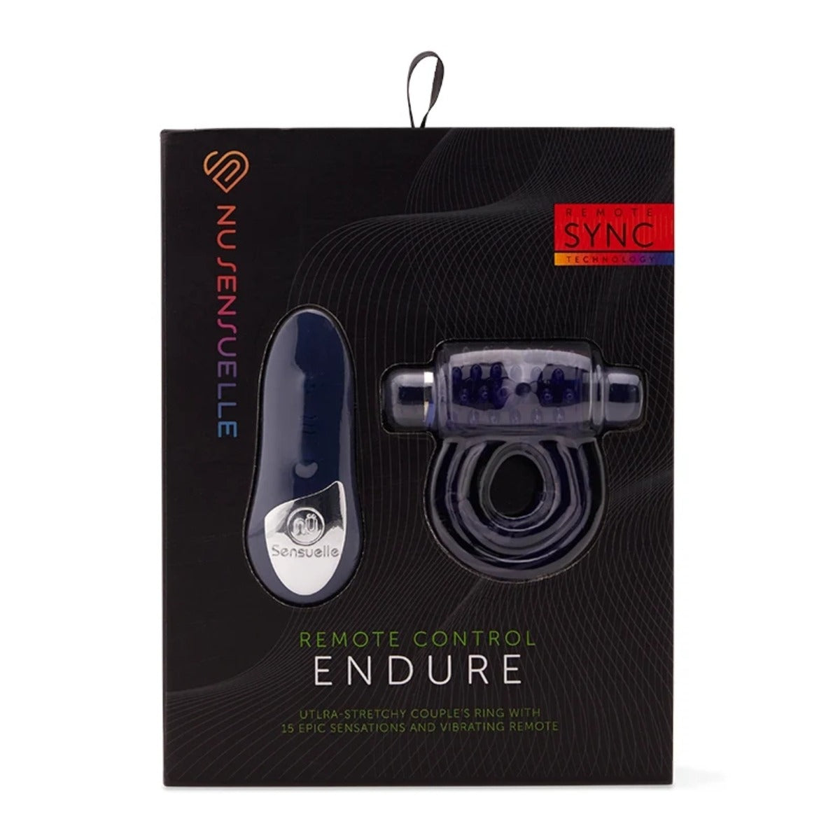 Nu Sensuelle Remote Control 15 Function Cockring Blue Secondary image