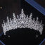Luxury Crystal Bridal Crown Jewelry Set – Tiara, Necklace & Earrings