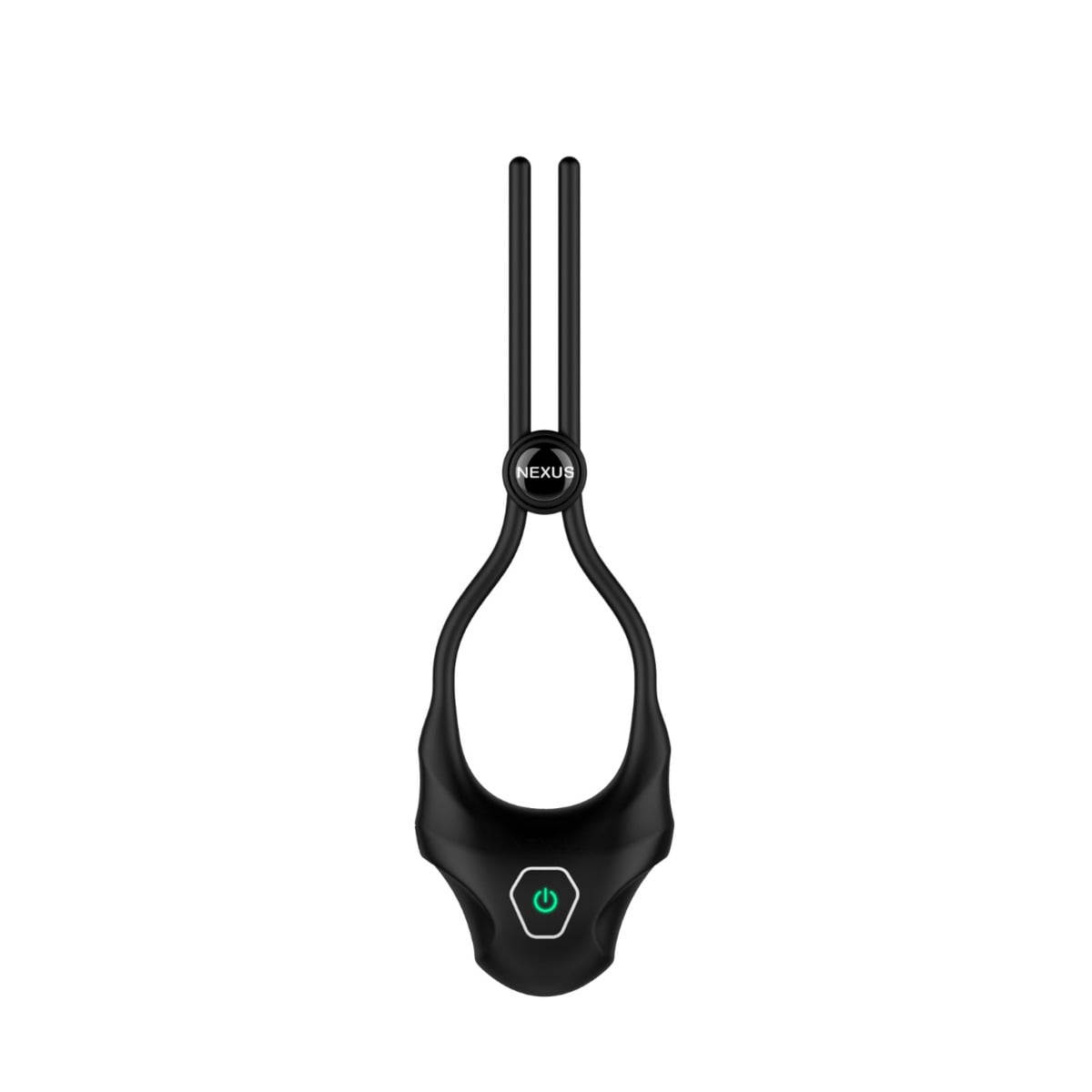 FORGE Vibrating Adjustable Lasso Silicone Cock Ring - Black Main image