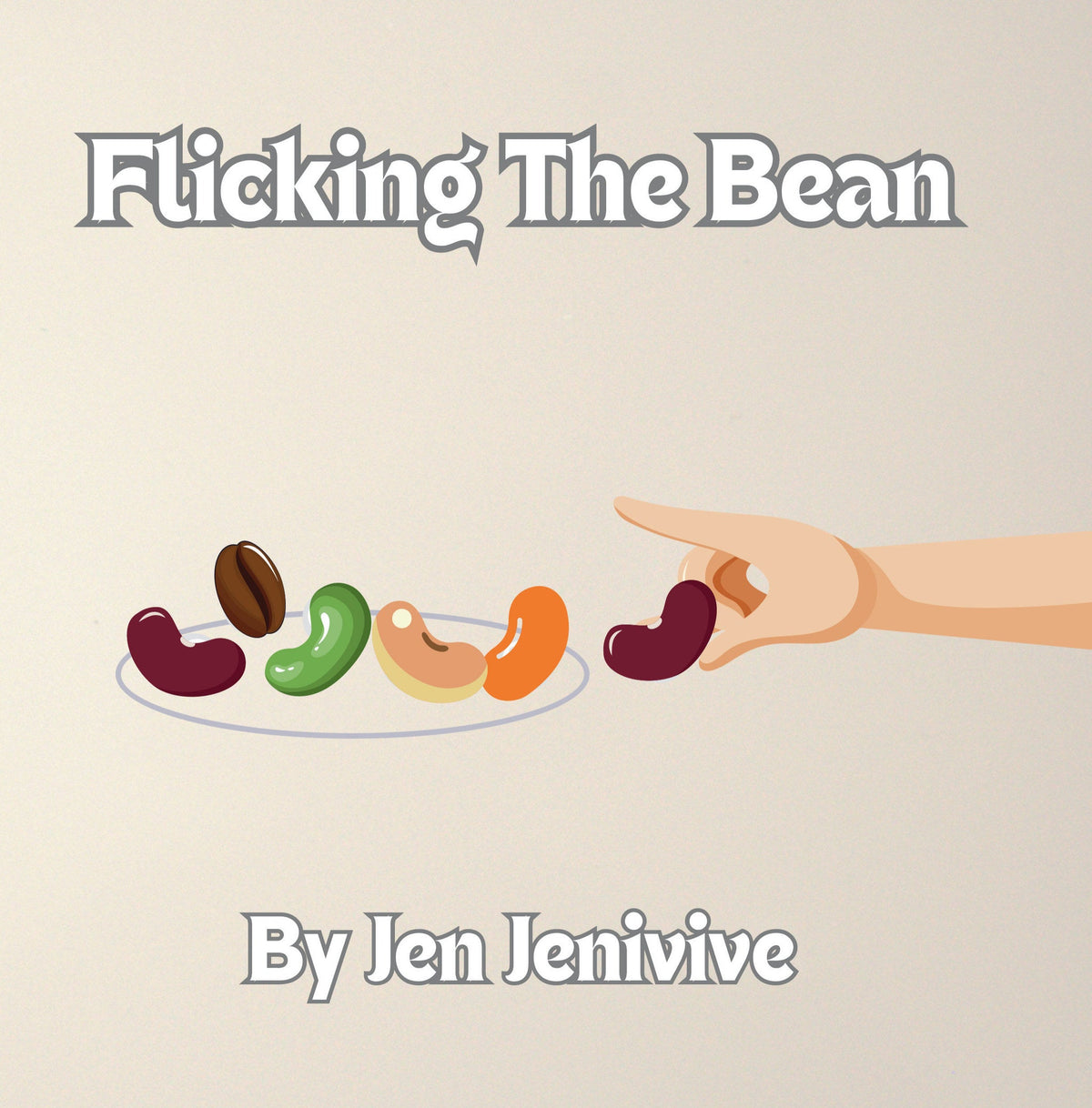 Flicking The Bean funny adult paperback book cover Main image
