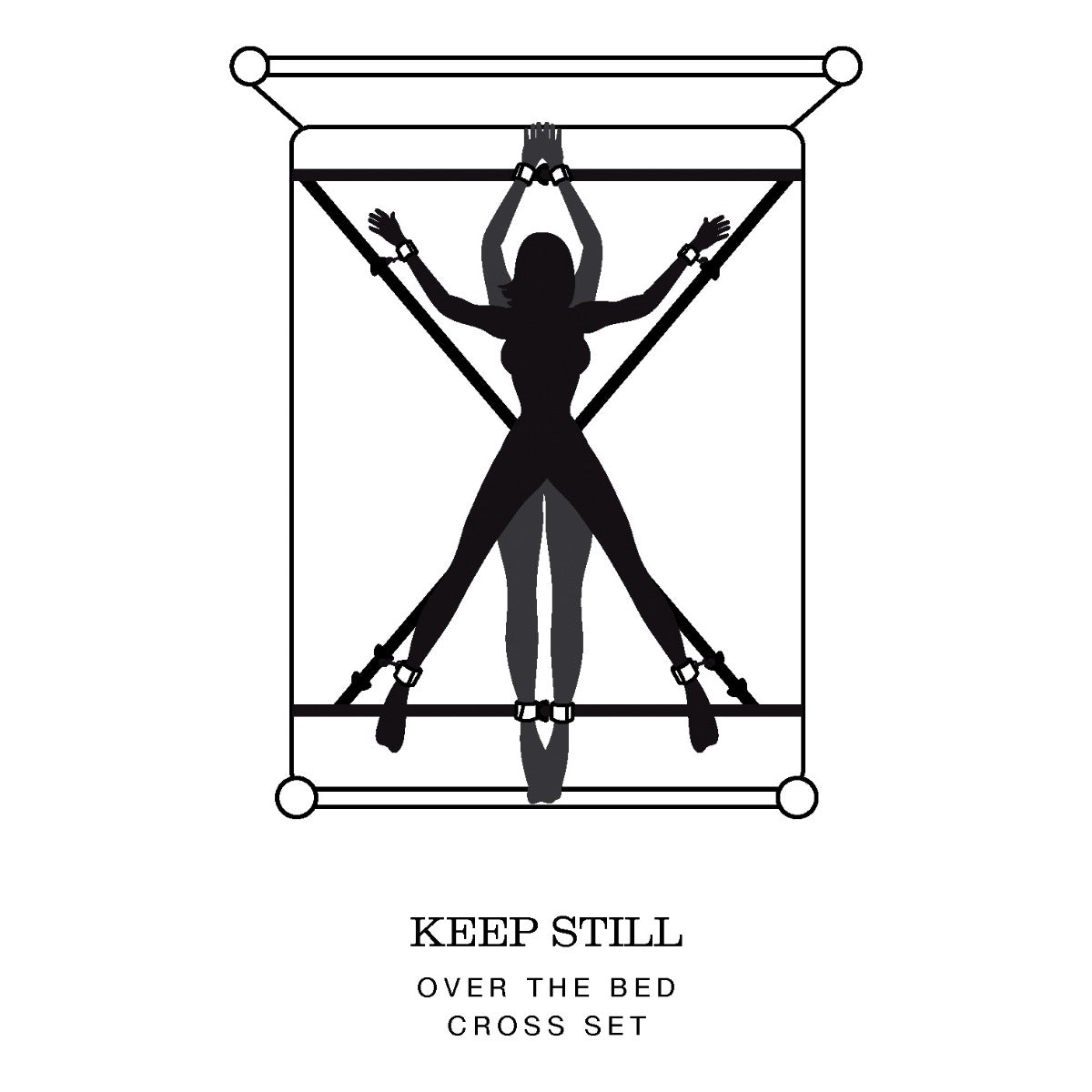 Fifty Shades of Grey Keep Still Over The Bed Cross Restraint