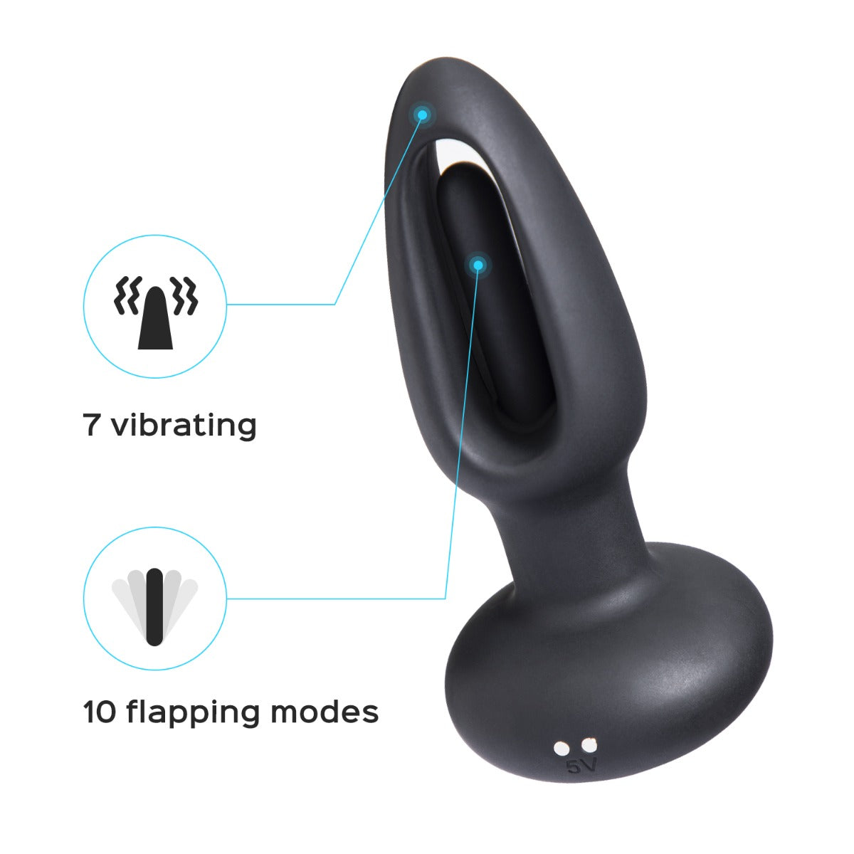 Honey Play Box Snuggy Tapping Prostate Massager - Black