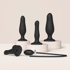 Strap On Me Inflatable Dildo Plug - Black