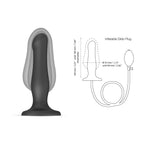 Strap On Me Inflatable Dildo Plug - Black