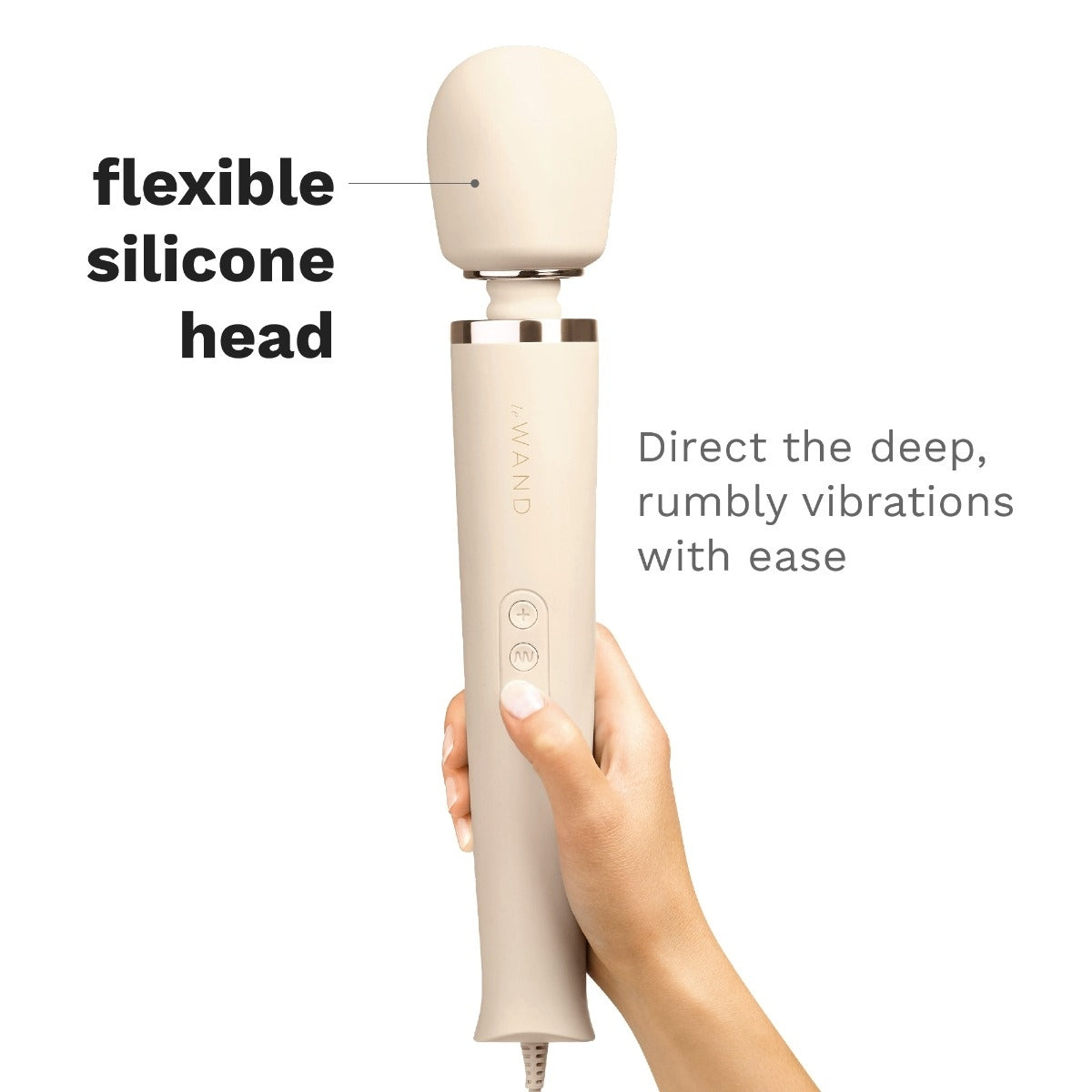 Le Wand Powerful Plug In Vibrating Massager Cream Main image