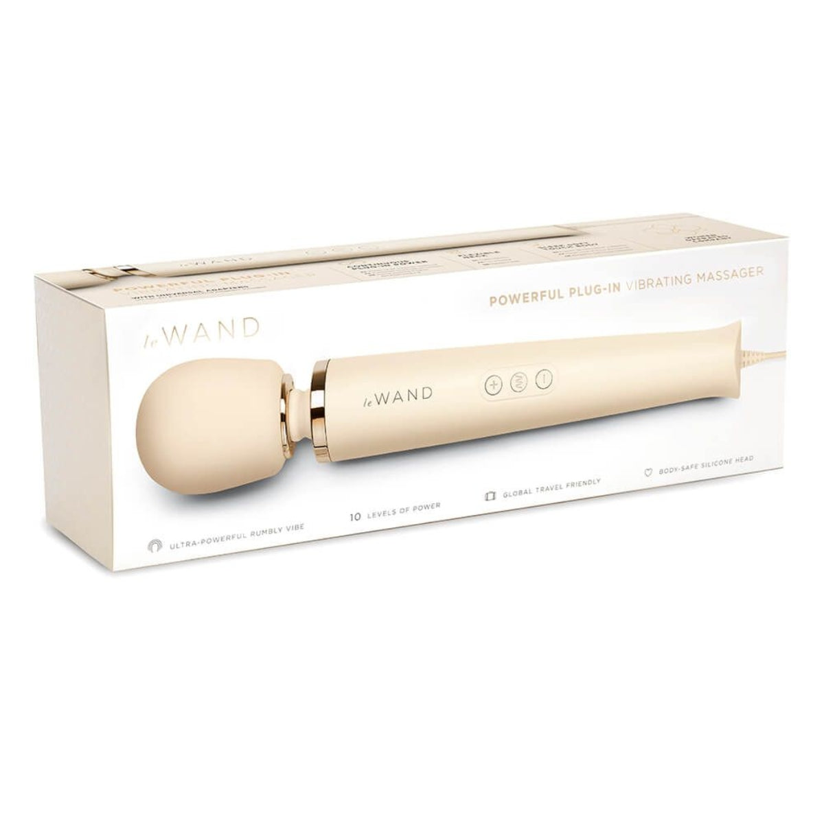 Le Wand Powerful Plug In Vibrating Massager Cream Secondary image