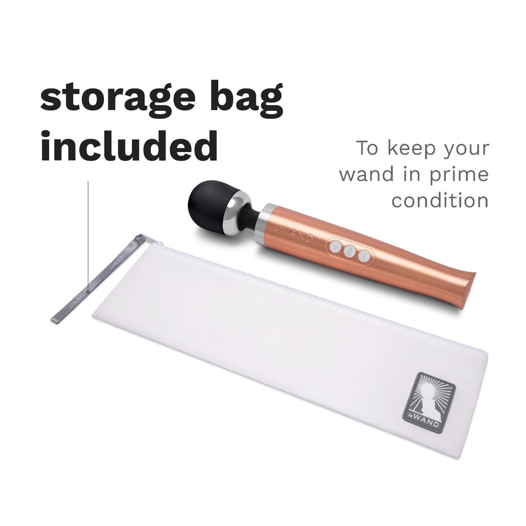 Le Wand Diecast Rechargeable Massager Rose Gold