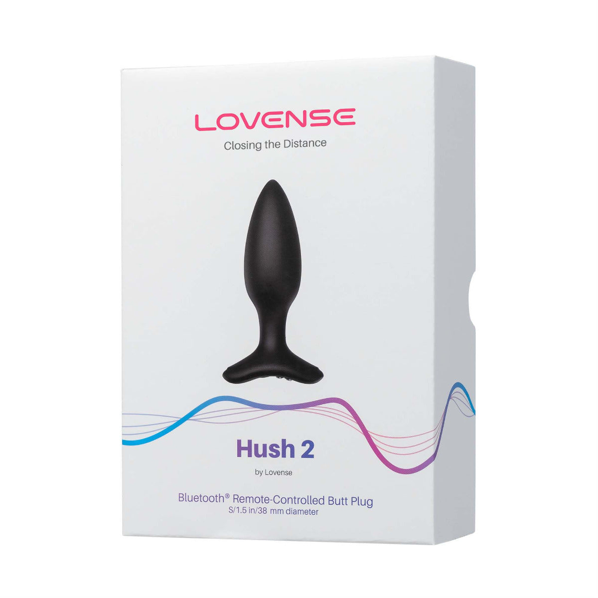 Lovense Hush 2 App-Controlled Butt Plug - 1.5 Inch