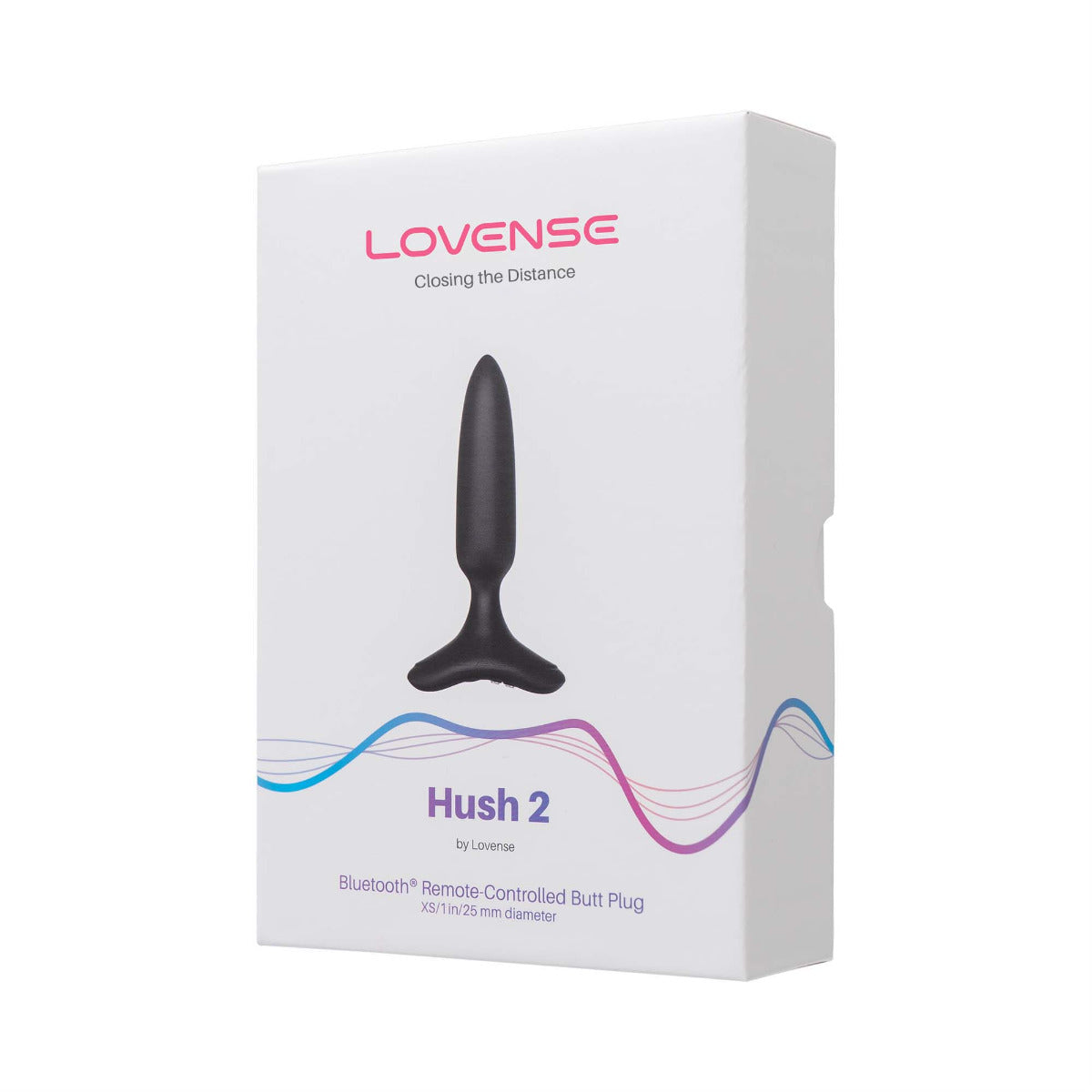 Lovense Hush 2 App-Controlled Butt Plug - 1 Inch