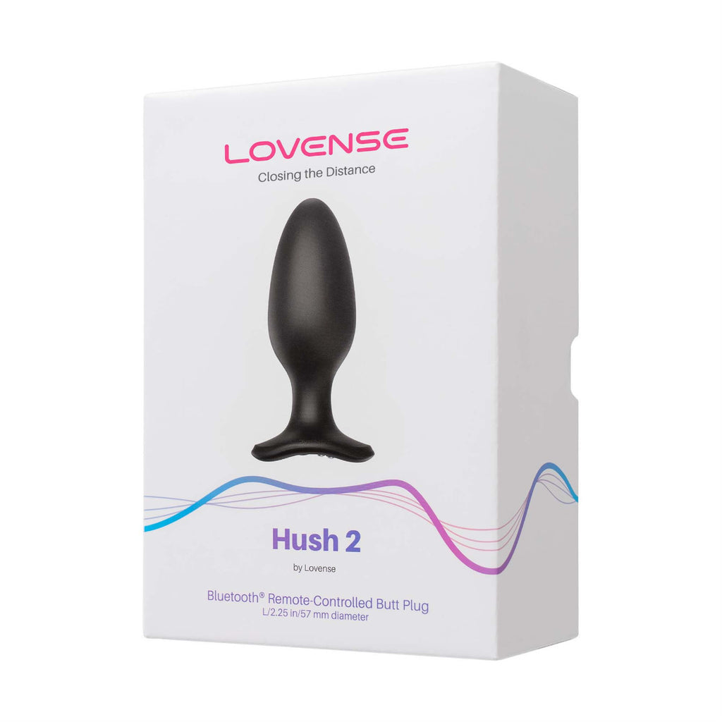 Lovense Hush 2 App-Controlled Butt Plug - 2.5 Inch